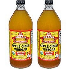 Bragg Organic Apple Cider Vinegar with Mother 2/32 fl.oz. 브래그 유기농 사과 식초(마더 포함) 2/32 fl.oz. - 더 많은 이야, 1개