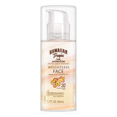 Hawaiian Tropic 실크 하이드레이션 웨이트레스 선스크린 페이스 로션 SPF 30 50 ml, 50ml