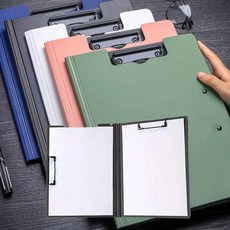 마켓톡톡 양방향 더블 A4 클립보드 고급 커버형, 1세트, 블랙+네이비+그린 1세트, 블랙+네이비+그린