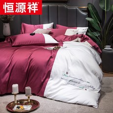 헝가샹 60즈 플러시벨벳 4종 풀패딩 순면 코튼 심플 무드 전라 취침, 광채 -술