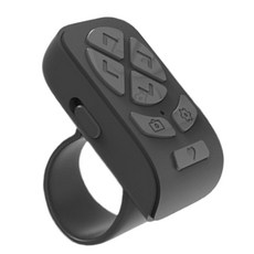 블루투스 호환 손가락 리모컨 스크롤러 링 비디오 메모리 아이폰 안드로이드용, 01 black, 01 CN, 1개
