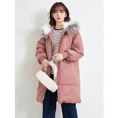 화이트스노우 덕다운패딩 구스다운점퍼 전문점 값 3199원 고급 ZT1B0010 너구리털 넥 함 화이트 여성 1015 겨울
