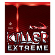  닥터노이바우어 킬러 익스트림(Killer extreme) 탁구러버 숏핌플 돌출러버, 적색 