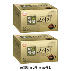 다농원 보이차, 0.6g, 80개입, 1개