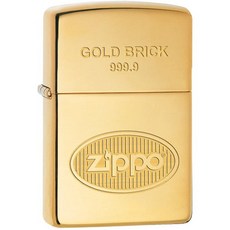 Zippo 정품 지포 라이터 Lighter Gold Brick 999.9 - High Polish Brass