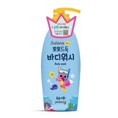 베비언스 핑크퐁 뽀뽀드득 바디워시 380ml복숭아향, 1개, 380ml