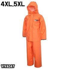 [디어제스트]_AJ-17해상작업 튼튼한 비옷 우비 4XL 5XL상하의 해상작업 이중바지 비옷 도롱이표 방수방한복★★★★★