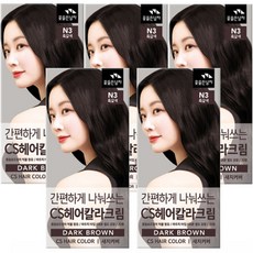 꽃을든남자 간편하게 나눠쓰는 CS 헤어칼라 N3 흑갈색 5개