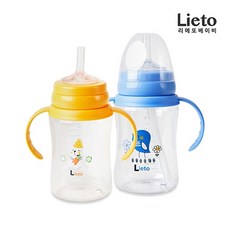 리에또베이비 리에또 뉴트라이탄 빨대컵 260ml, 색상/옐로우