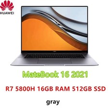 화웨이 MateBook 16 노트북 인치 25K 화면 AMD Ryzen R55600HR75800H 16GB DDR4 3200MHz 512GB PCIe Windows 10 Pro, 없음, 없음, 없음, 없음, 11.AMD R7 5800H gary  UK - r55600