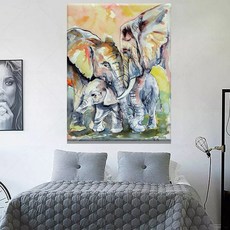 가족사진거실벽장식