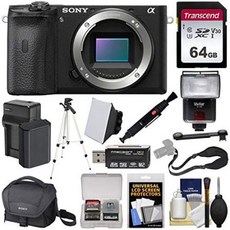 Sony Alpha A6600 Mirrorless Digital Camera Body with 64GB Card + Battery Charger + Case + Strap +, One Color_One Size, 상세 설명 참조0, 상세 설명 참조0