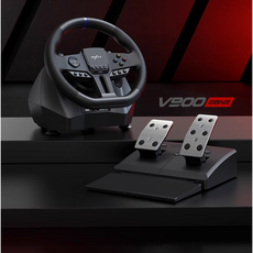 [cy] 피엑스엔 PXN V900 GEN2 2세대 레이싱 휠 유로트럭 게임 핸들 PC시뮬레이션 900도 레이싱 게임 PS4/pc/switch적용 PXN V99 시즌신상, 1개, V900 GEN2(2세대)