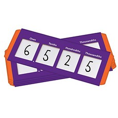 Didax Educational Resources Place Value Sliders: Thousandths to Ones Set of 10 Children's Mathemati