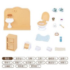 없음 실바니안 ()의신제품 미니 가족 욕실이벤슨을 장난감 세트 선물. 생일 한살 여아 3-9 01 욕실 커버 5020