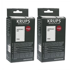 크룹스 테팔 전자동 커피머신 청소 석회질제거 석회제거제 안티칼크 물때제거 가루 2팩 Krups Anticalc Kit F054, 1세트
