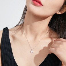 3색 클로버 펜던트 캐쥬얼 목걸이