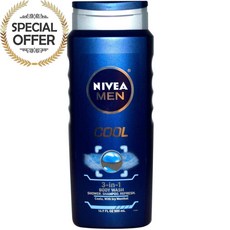 니베아 남성 3-in-1 바디 워시 쿨 500ml, 수량: 1　　　　　(상품코드871p)