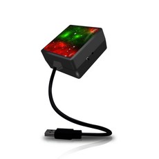 USB LED 야간 조명 자동차 내부 분위기 램프 자동 장식 주변 조명, RG