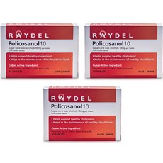 Raydel 레이델 폴리코사놀 10mg 30캡슐 X3, 30정, 3개