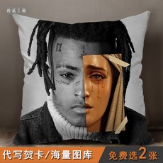 xxxtentacion 텐타시온 앨범 굿즈 베개 쿠션 방석 외힙 홍대 힙합 포스터 인테리어, 20