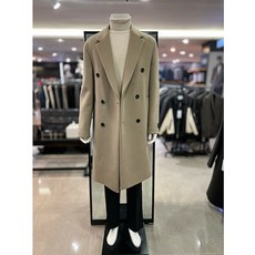 리버클래시 베이지 캐시미어 블렌드 더블 코트 LJW21278