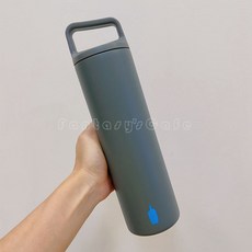 블루보틀 텀블러 일본 bluebottle 스테인리스 대용량 휴대용 보온병, 그레이 스팟 (20oz591ml), 1개