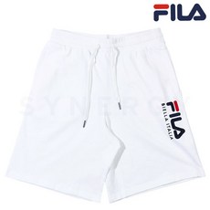 휠라 공용 로고 면 쇼츠 반바지(화이트)FS2TRB2102X