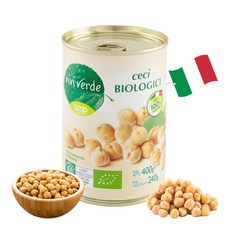 COOP 비비베르데 이탈리아 유기농 병아리콩(칙피) 400g 무첨가물 Non GMO, 비비베르데 병아리콩 400g, 1개