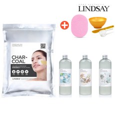 린제이 차콜 대용량 모델링팩 풀세트 (모델링팩+앰플+팩도구세트) 해면추가, 차콜 1kg+영양앰플+팩도구, 1세트, 1개입