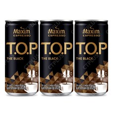 맥심 티오피 더블랙 캔커피 200mlX60캔/커피음료 TOP, 200ml, 60개