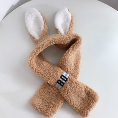 Dec.01 326번 시크 캐주얼 소프트메리 토끼 귀목도리 여아 겨울 귀여우면서도 따뜻한 양털귀마개 모자Z