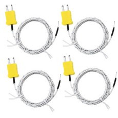 K Type thermocouple Sensor K Type thermocouple Wire thermocouple Probe Temperature Sensing Line -2, 3M, 1개