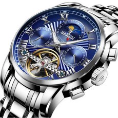 HAIQIN 문페이즈 남자시계 오토매틱시계 남성시계 손목시계 명품시계 8508