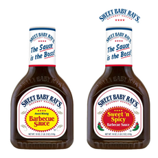 [1+1] 스윗 베이비 레이스 BBQ 오리지널 1개 + 스윗 앤 스파이시 바베큐 소스 510g 1개 Sweet Baby Ray's Barbecue Sauce, 1세트