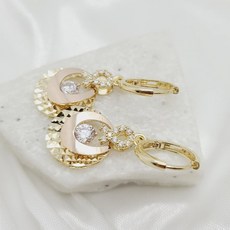 친정엄마 18k 콤비 데일리 혼주 연말 모임 귀걸이세트