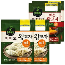 비비고 왕교자 골라담기 4팩 | 왕교자 / 김치 왕교자 / 매운 왕교자 | Bibigo Dumplings Selection, 왕교자 2팩 +매운 왕교자 2팩