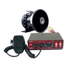 자동차 스타일링 200 w 사이렌 cjb200e 앰프 경찰 자동차 알람 블랙 스테인레스 스틸 스피커 8 톤 경찰 사, 한개옵션0