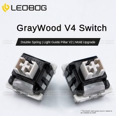 무선기계식키보드 LEOBOG GrayWood V4 V3 스위치 선형 POM HIFI 맞춤형 기계식 키보드 키트 3 핀 5 DIY 게임 액세서리 GMK67, 없음, 없음, 14.LEOBOG GrayWood V4 - 90PCS