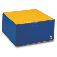 GS 신체활동 어린이매트 쿠션매트 유아스포츠 유아쿠션블럭, 사각파랑, 1개