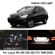Canbus For Lexus RX 300330350270400h 450h RX300 RX330 RX350 RX270 RX400h RX450h 1998 2020 자동 LED 실내, 아이스 블루, 1998-2003 10 개