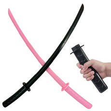 매직 카타나 틱톡칼 늘어나는 칼 일본도 토이나이프 귀칼 검 귀멸 칼날 검 장난감칼 피젯나이프, 블랙