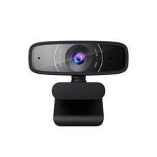 ASUS Webcam C3 1080p HD USB 카메라 - 빔포밍 마이크 각도 조절 가능 360도 회전 넓은 시야 Skype Microsoft 팀 및 Zoom과