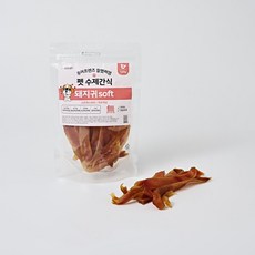 퓨어프렌즈 국내생산 강아지 수제간식 개껌, 1개, 120g, 돼지귀