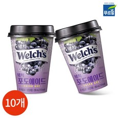 푸르밀 푸르밀 웰치스 포도 에이드 250ml x 10개