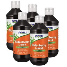 나우푸드 엘더베리 리퀴드 NOW Elderberry Liquid, 5개, 237ml