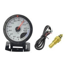 자동차튜닝 드래곤 60mm 차량용수온 게이지 Whire 페이스 스테핑 모터 20-120 온도 측정기, [01] Wihte Gauge, 1개
