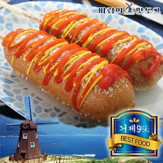 바람의 언덕 NEW 거제도 명물 바람의핫도그 쏘야5+포크5 140g x 10개입, 10개