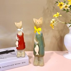 고양이도자기인형