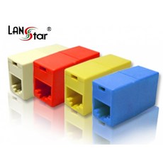 랜 커플러 CAT5E RJ45 UTP 랜선 연장 연결 젠더 아이보리 LS-CUP-ID8PI, 1개 - 다이소랜케이블연장젠더